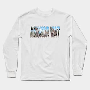 ANGKOR WAT - Cute little Long-Tailed Macaques Monkey Family Long Sleeve T-Shirt